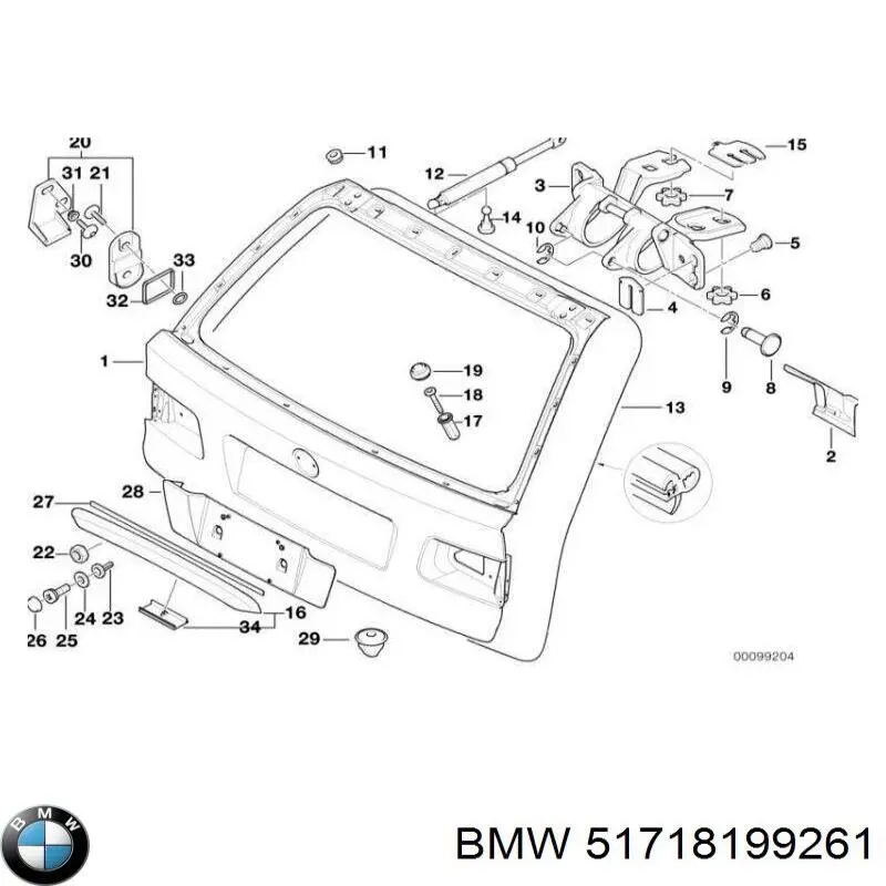  BMW 51718199261 ціна, від 198.08 USD