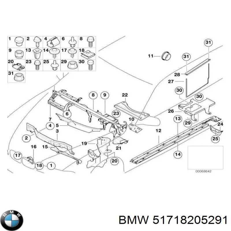  BMW 51718205291 ціна, від 19.91 USD