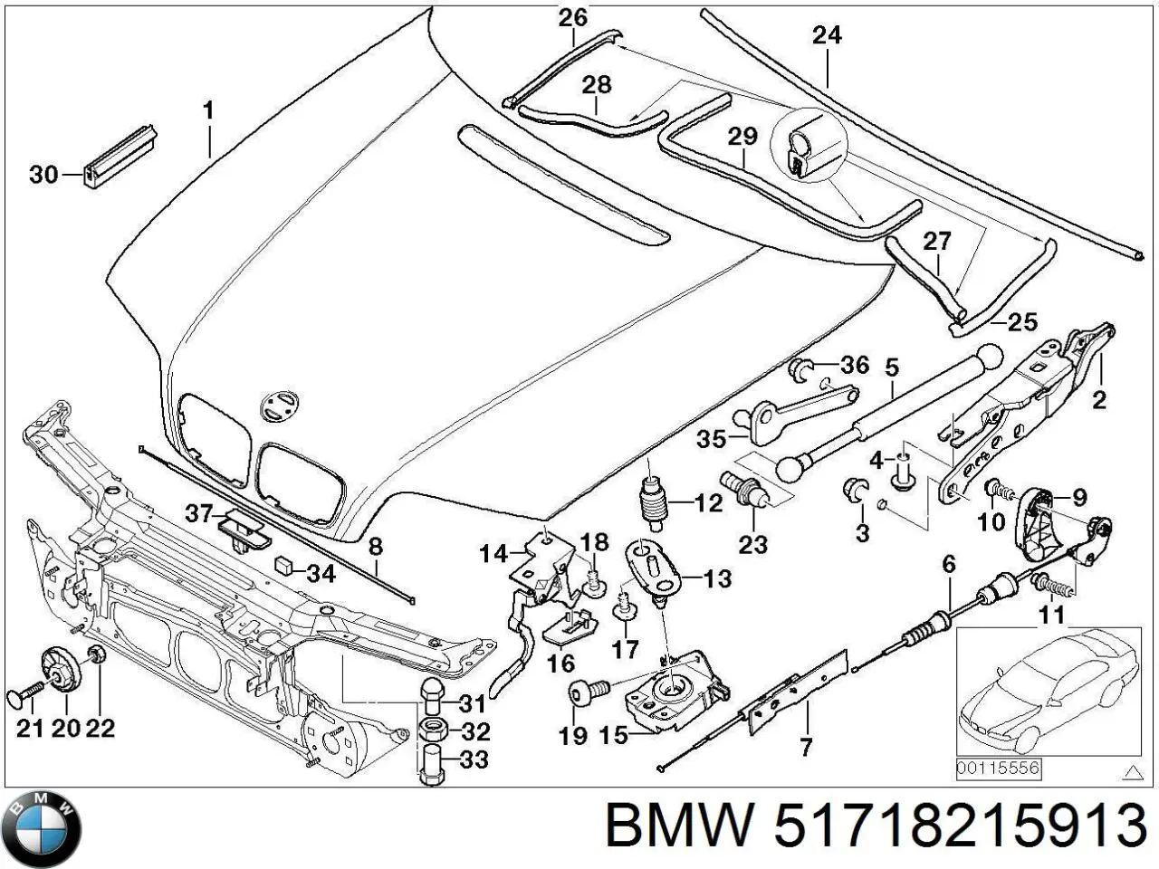 Купити 51718215913 BMW 