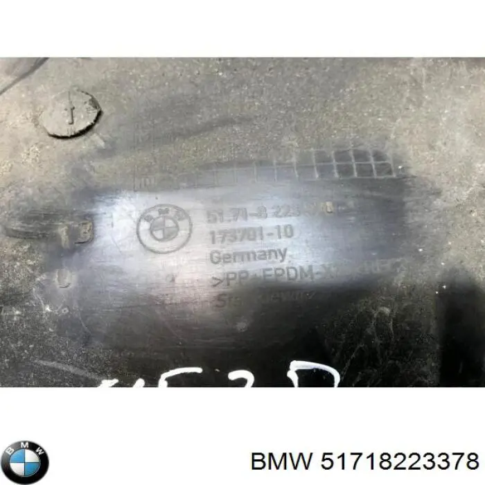 Підкрилок заднього крила, правий 51718223378 BMW