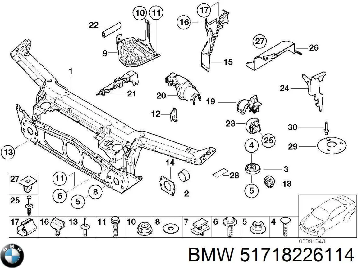  BMW 51718226114 ціна, від 16.46 USD
