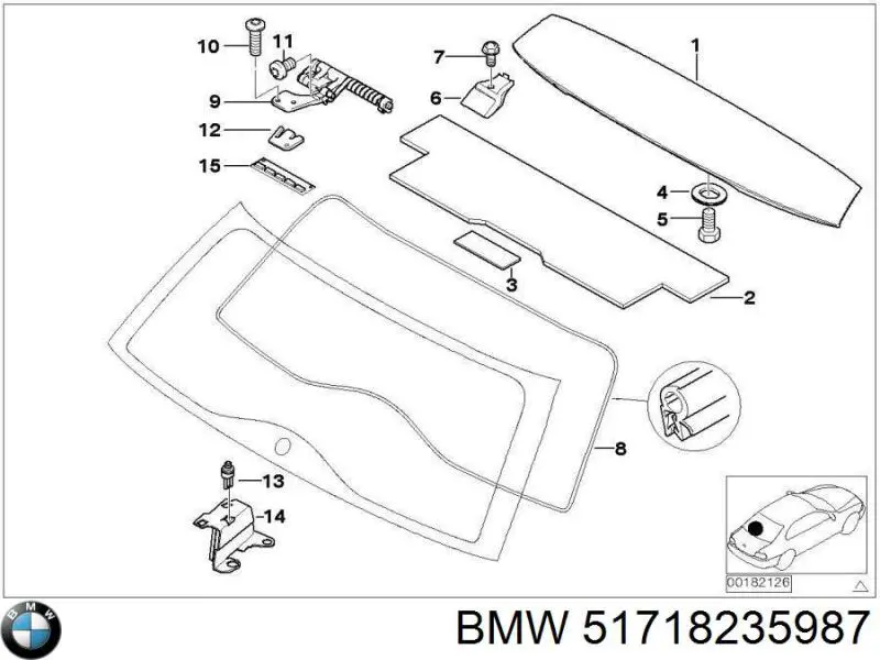 Купити 51718235987 BMW Спойлер на багажник