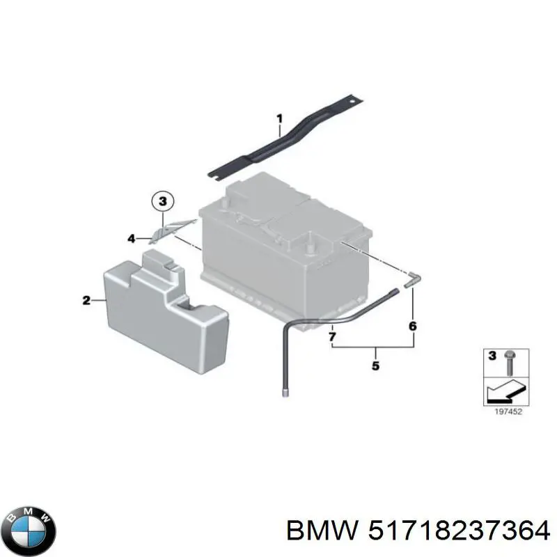 Купити 51718237364 BMW Автомобільна батарея