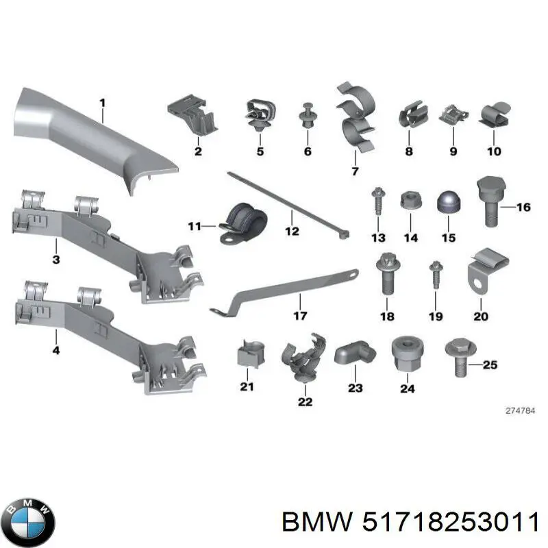 Купити 51718253011 BMW 