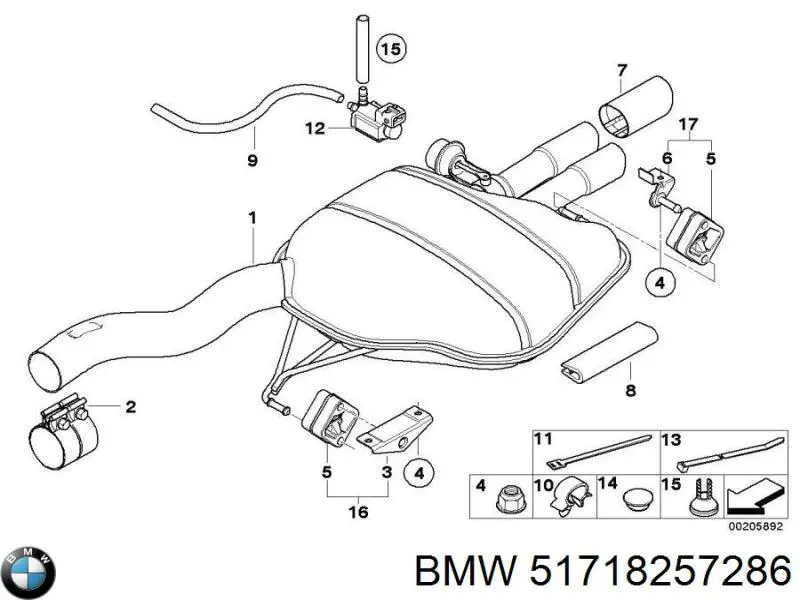  BMW 51718257286 ціна, від 0.96 USD