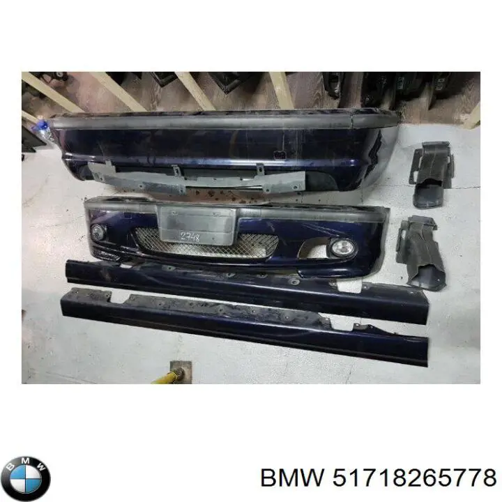 51718265778 BMW Підкрилок переднього крила, правий задній
