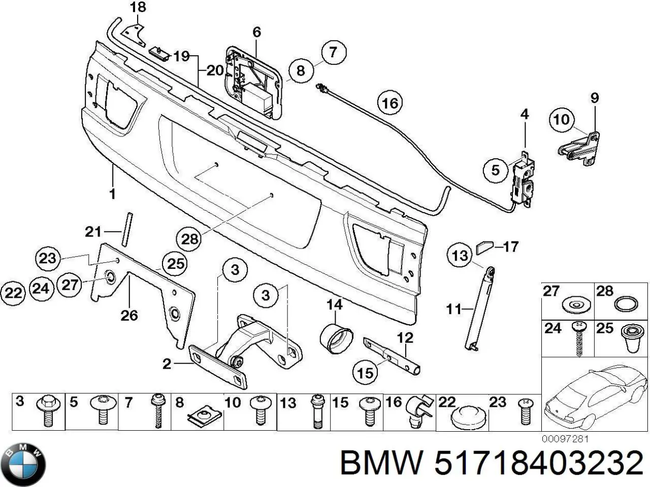 Купити 51718403232 BMW 