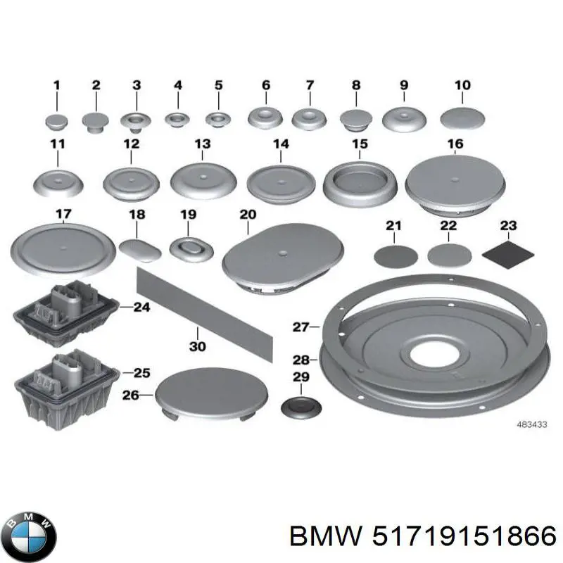  BMW 51719151866 ціна, від 13.87 USD