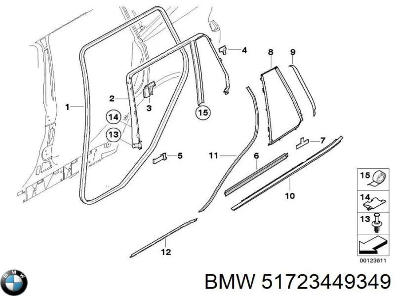  BMW 51723449349 ціна, від 22.80 USD