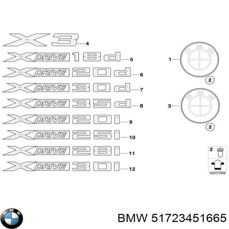  51723451665 BMW