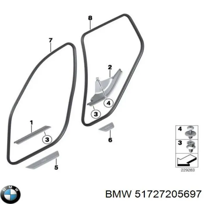  BMW 51727396554 ціна, від 22.57 USD