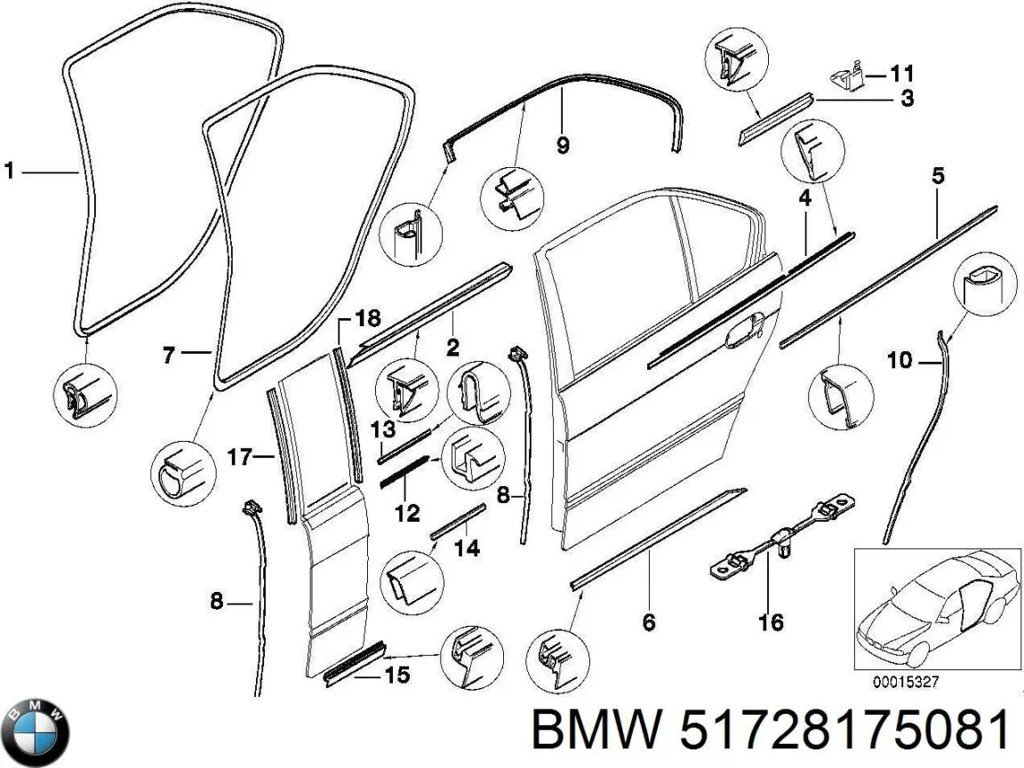  BMW 51728175081 ціна, від 13.81 USD
