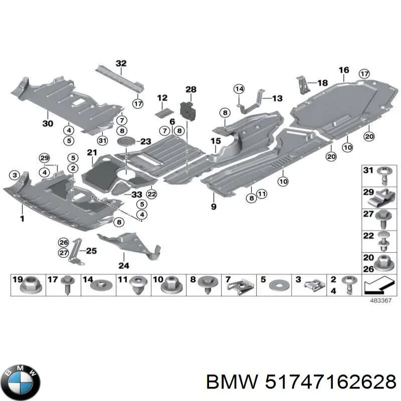  BMW 51747162628 ціна, від 10.82 USD