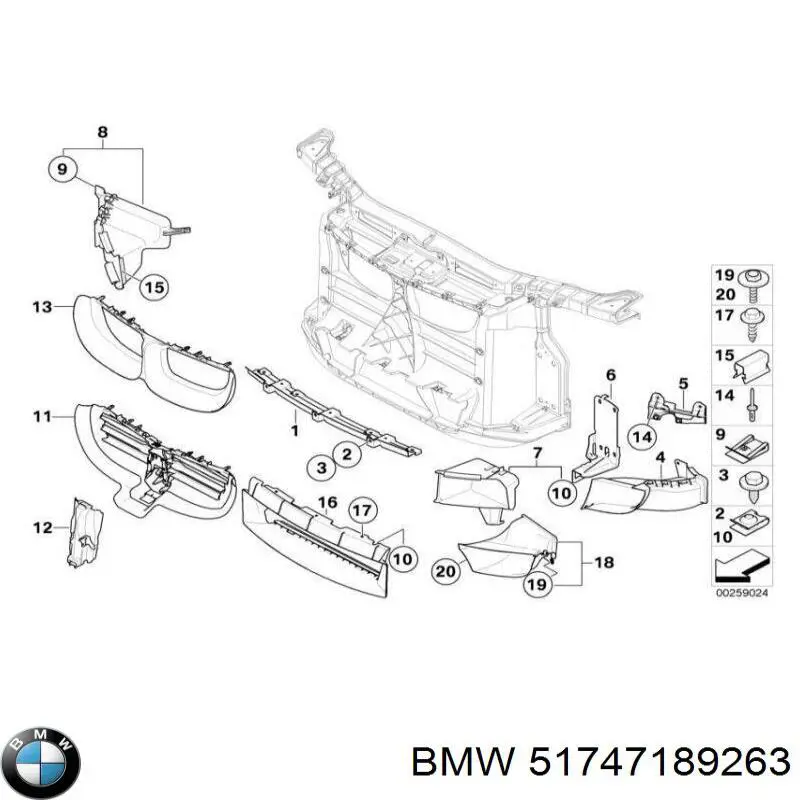  BMW 51747189263 ціна, від 45.03 USD