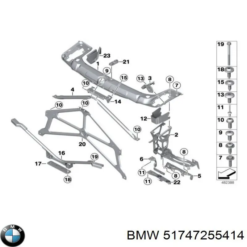 7095199 Autotechteile Повітропровід (дефлектор) радіатора, нижній