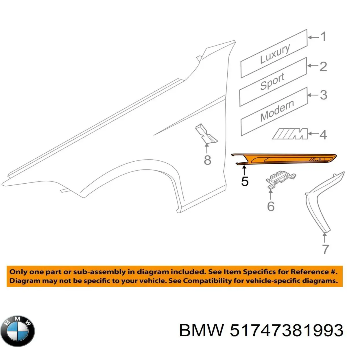  BMW 51747381993 ціна, від 28.08 USD