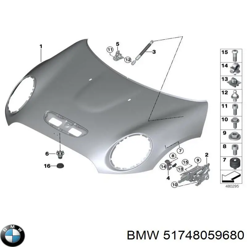 Купити 51748059680 BMW Повітропровід/дефлектор масляного радіатора