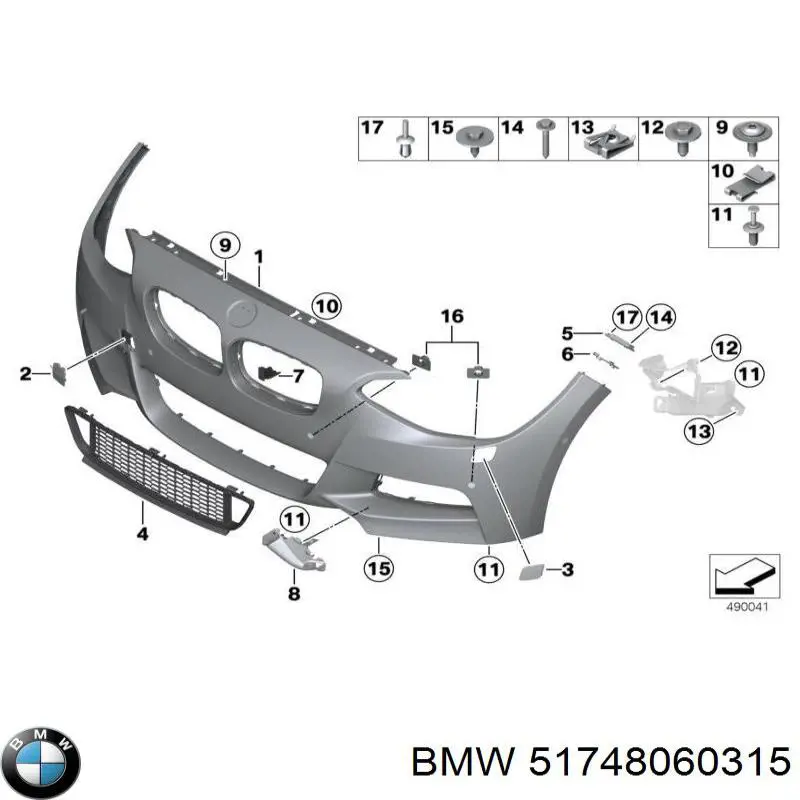 Повітропровід (дефлектор) радіатора, нижній BMW 51748060315 ціна, від 60.77 USD