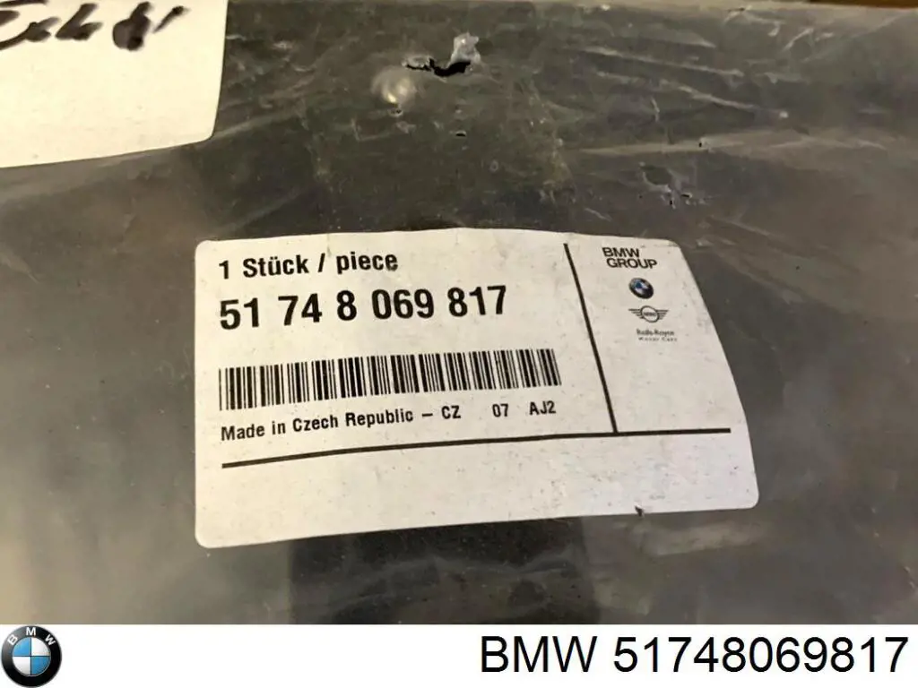 Повітропровід / дефлектор радіатора, верхній BMW 51748069817 ціна, від 97.22 USD