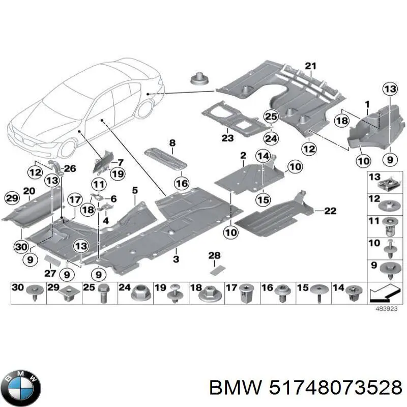 Купити 51748073528 BMW 