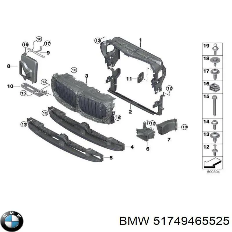 Купити 7115189 Autotechteile Захисна решітка радіатора