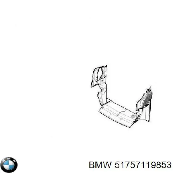 Захист двигуна, лівий BMW 51757119853 ціна, від 24.86 USD