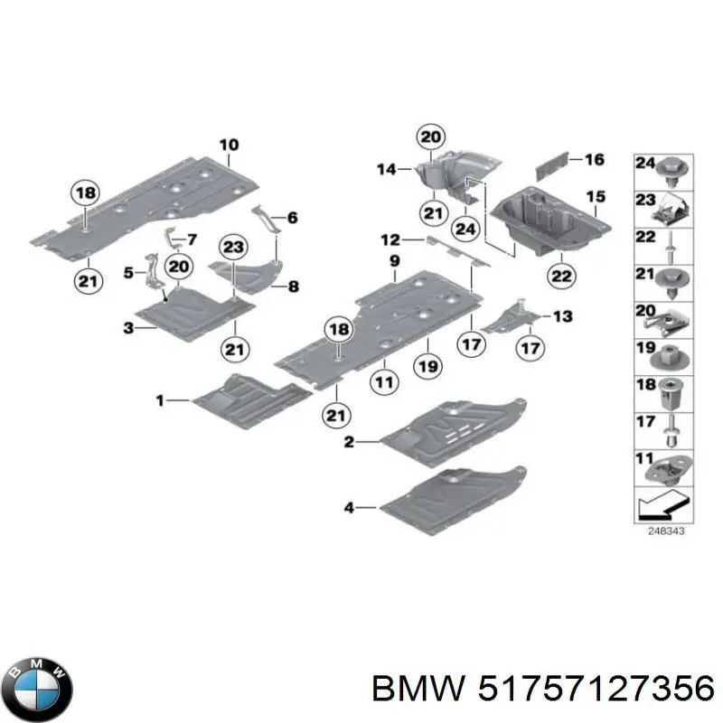 Купити 51757127356 BMW 