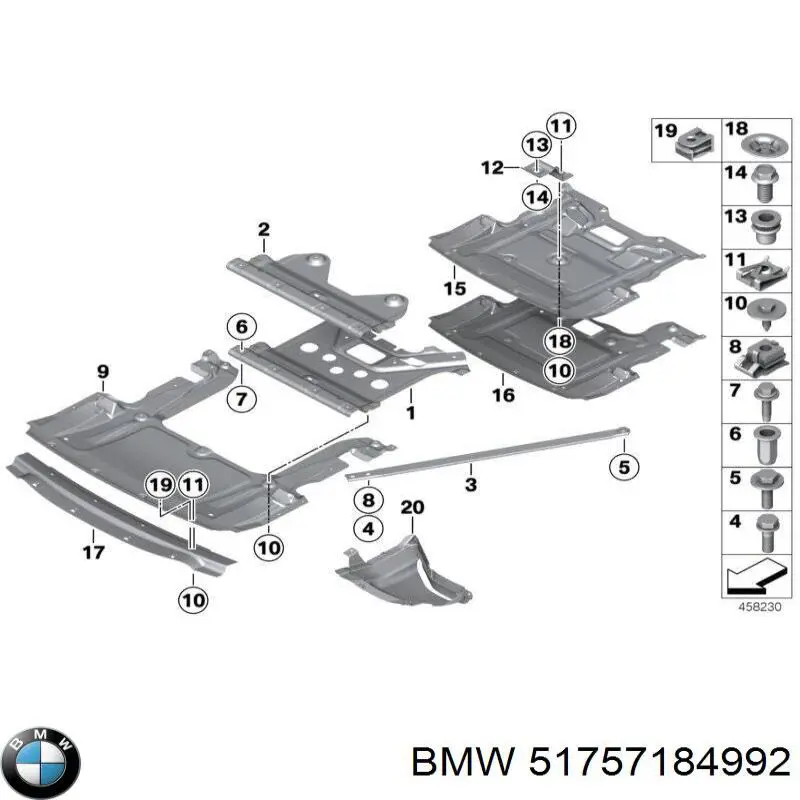 Купити 51757184992 BMW Захист піддона картера двигуна