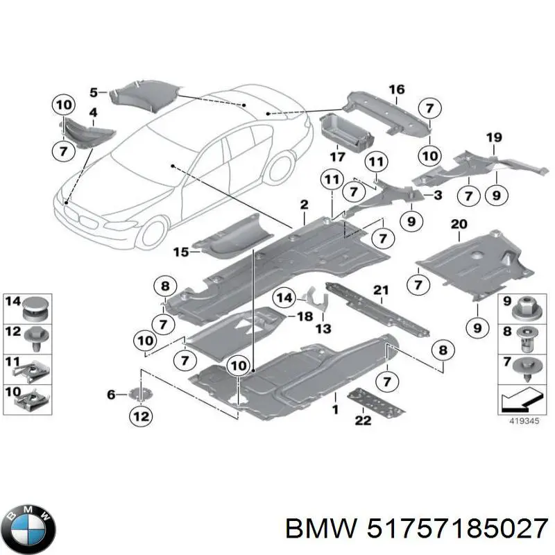 PBM60025A Signeda Захист днища, середня частина