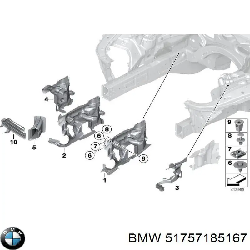 51757185167 BMW повітропровід / дефлектор радіатора, лівий