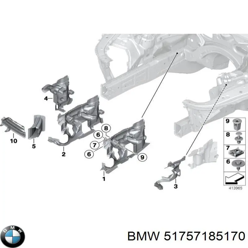 Купити 7185170 BMW Ізоляція моторного відсіку