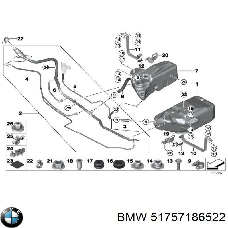 7015146 Autotechteile Захист заднього бампера