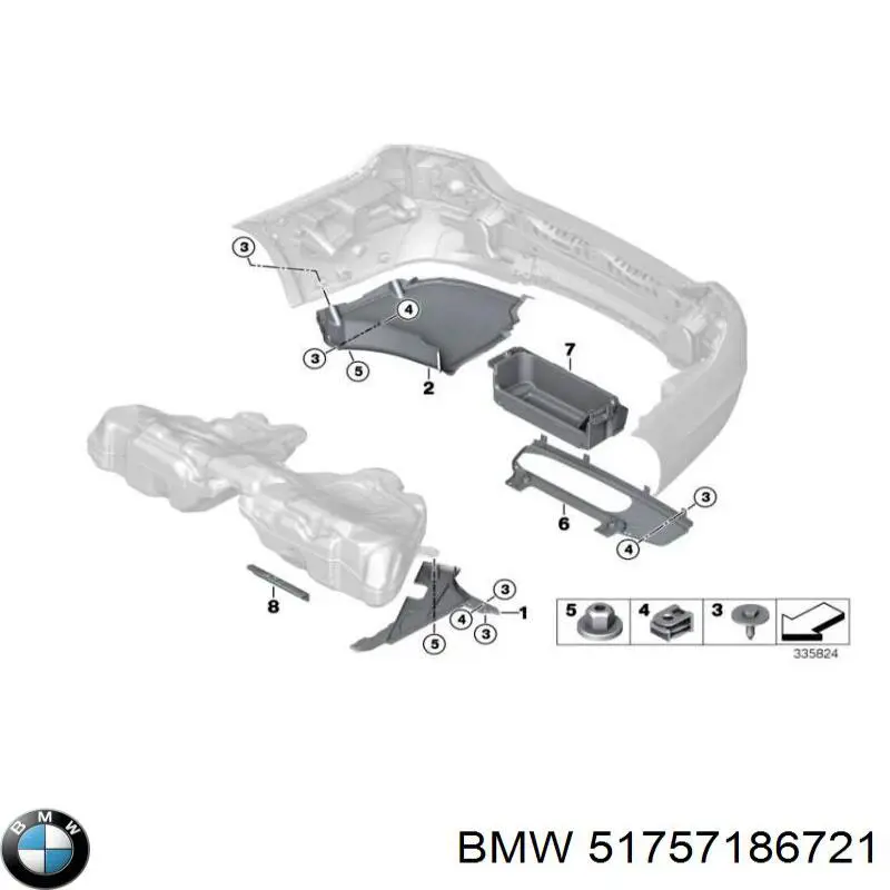 Купити 51757186721 BMW 