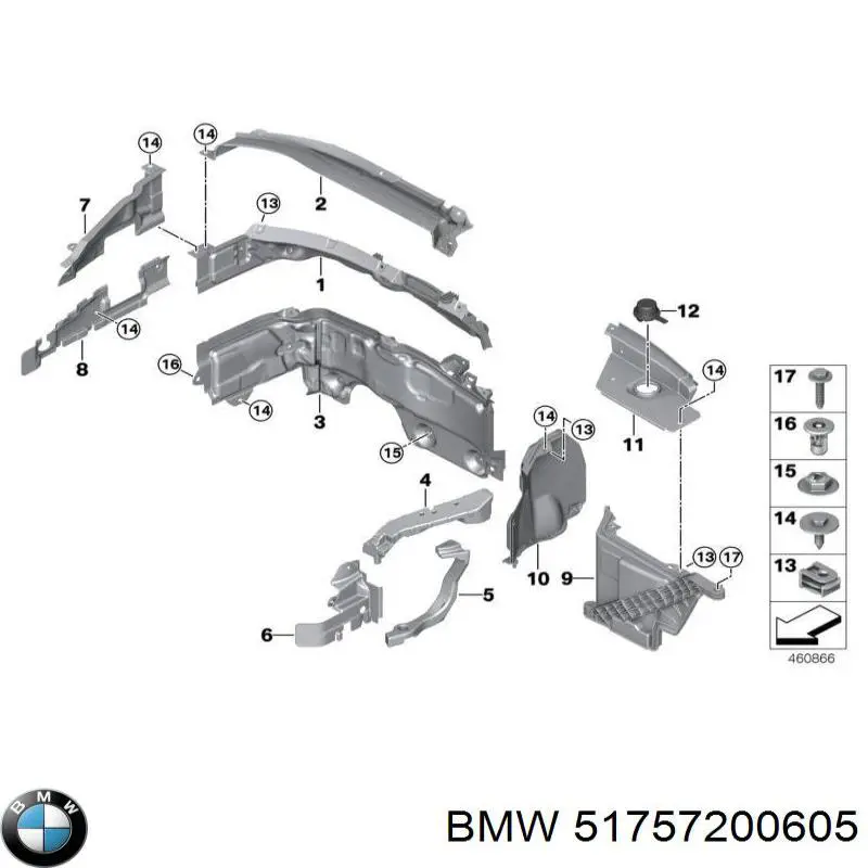 Купити 51757200605 BMW 