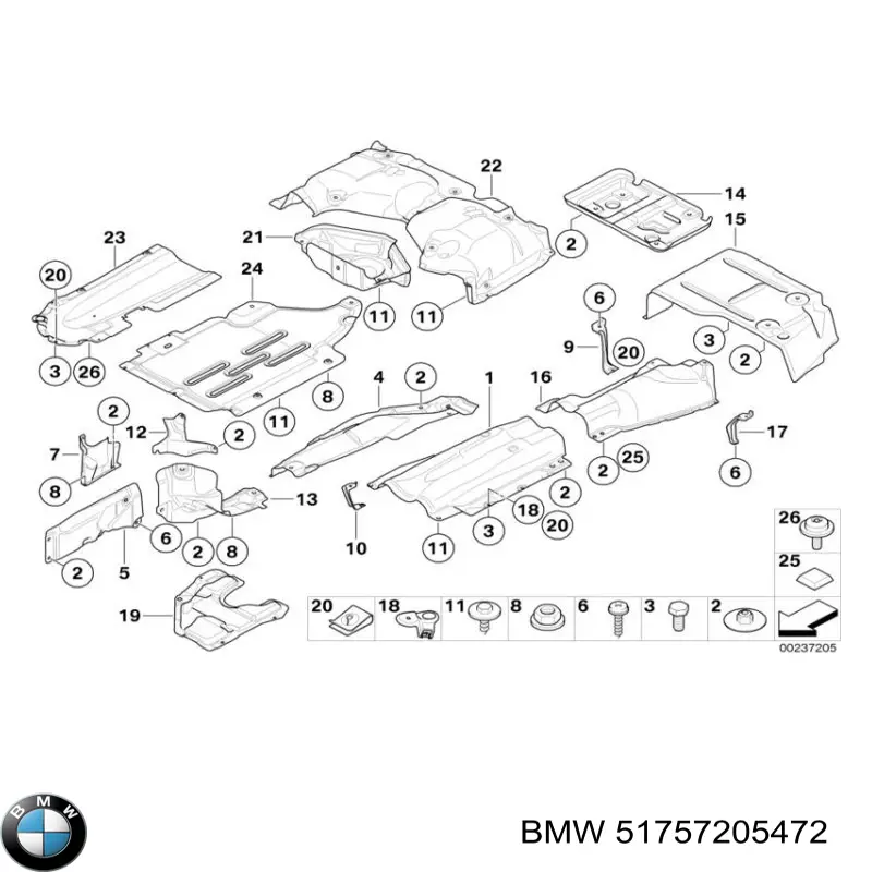 Купити 51757205472 BMW 