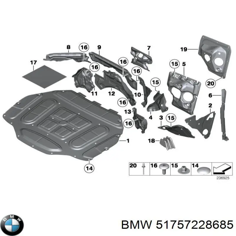  BMW 51757228685 ціна, від 6.33 USD