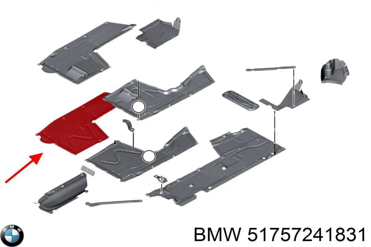 Захист днища, лівий Autotechteile 7075131 ціна, від 51.14 USD