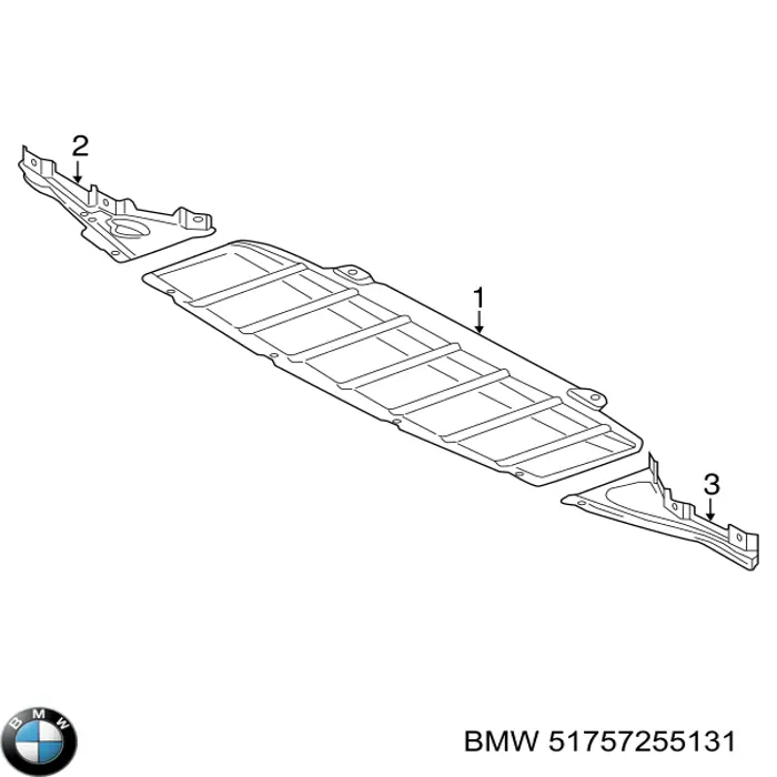 Захист моторного відсіку BMW 51757255131 ціна, від 60.67 USD