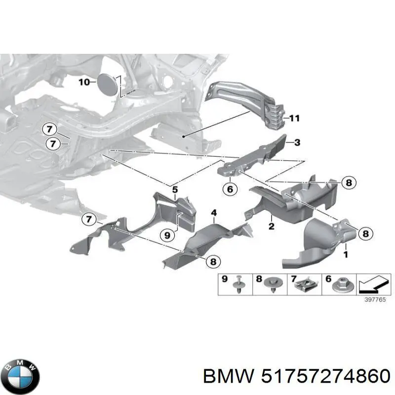  BMW 51757274860 ціна, від 12.67 USD