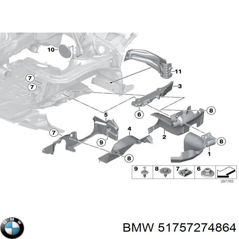  BMW 51757274864 ціна, від 11.29 USD