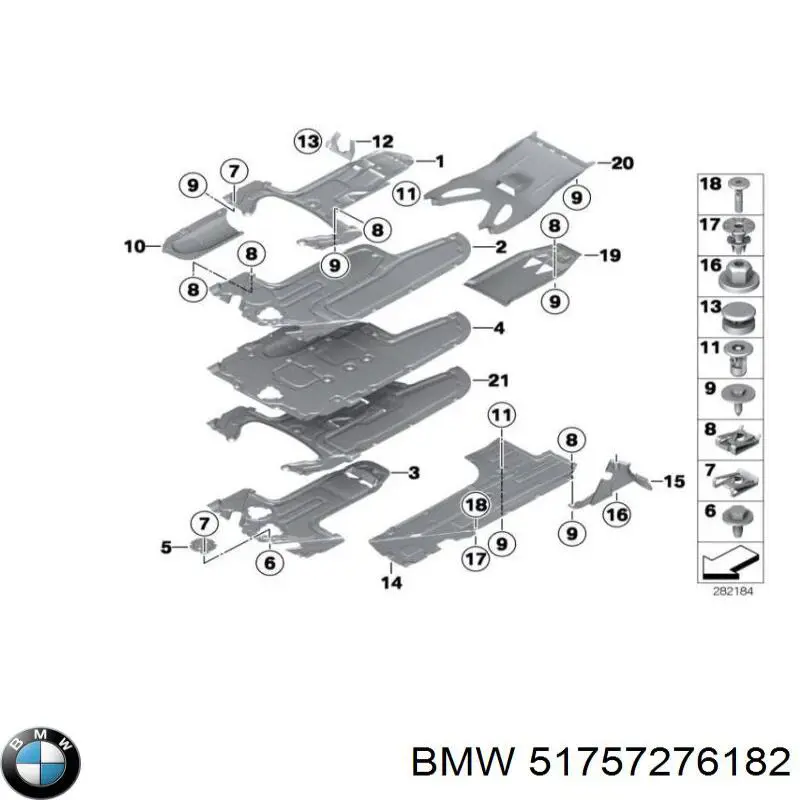  BMW 51757276182 ціна, від 42.19 USD
