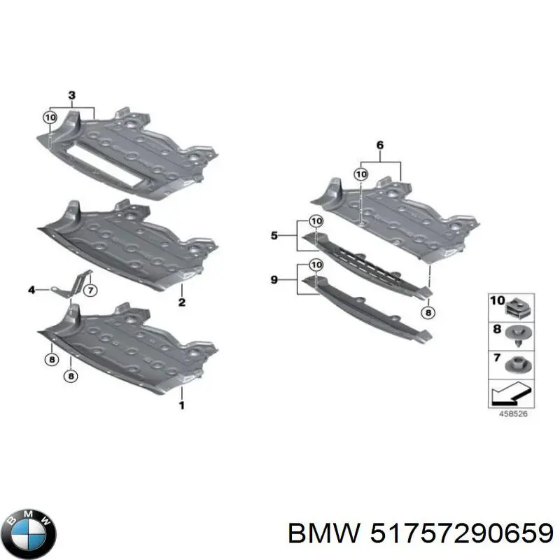 Купити 7290659 BMW Захист піддона картера двигуна