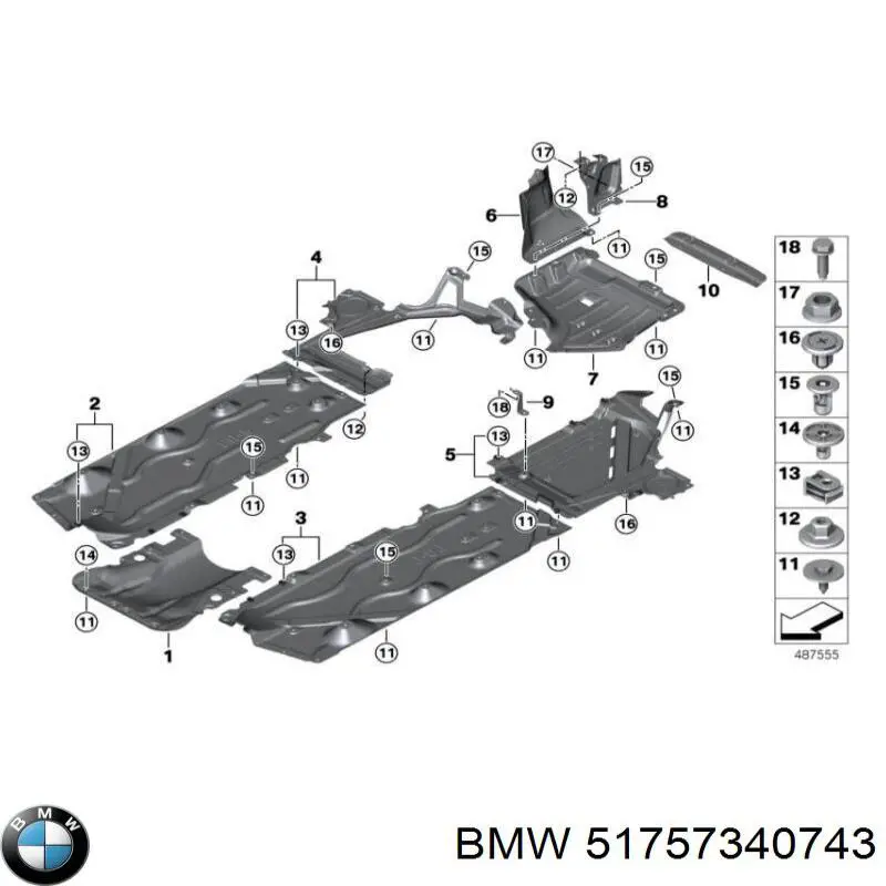 7055179 Autotechteile Щиток брудозахисний передньої арки крила