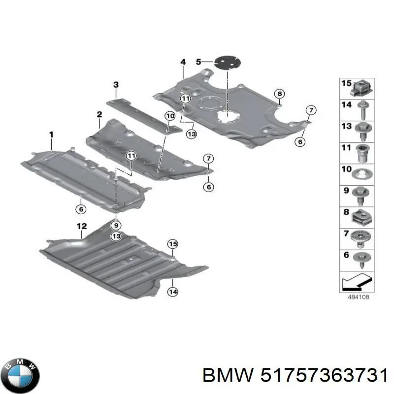 Захист двигуна задня на BMW 6 (G32)