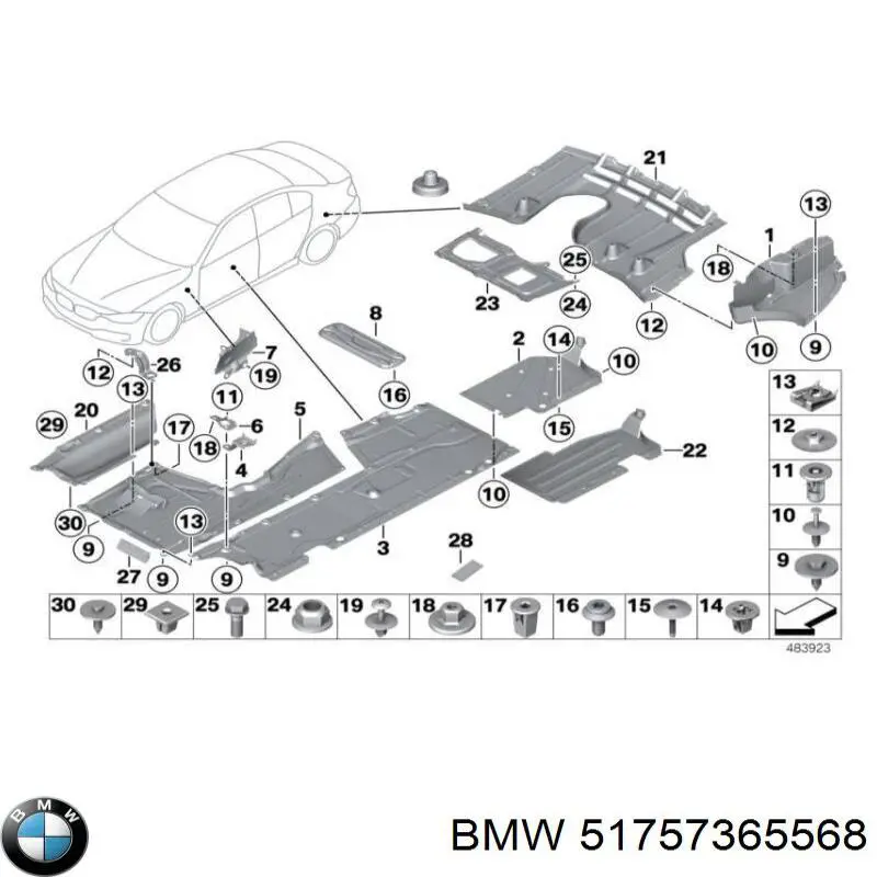  BMW 51757365568 ціна, від 5.07 USD