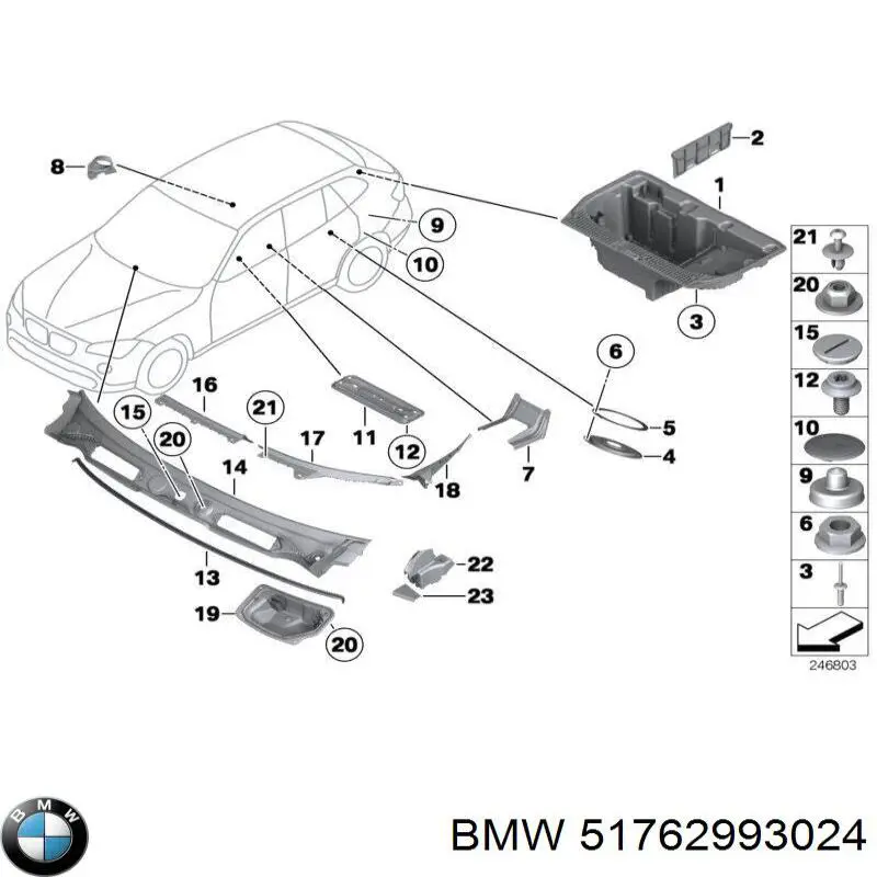  BMW 51762993024 ціна, від 18.82 USD