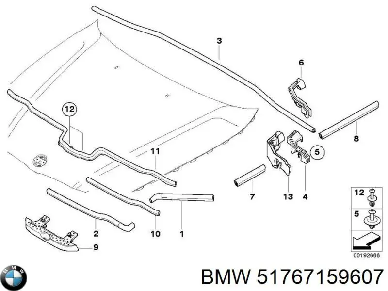  BMW 51767159607 ціна, від 8.56 USD