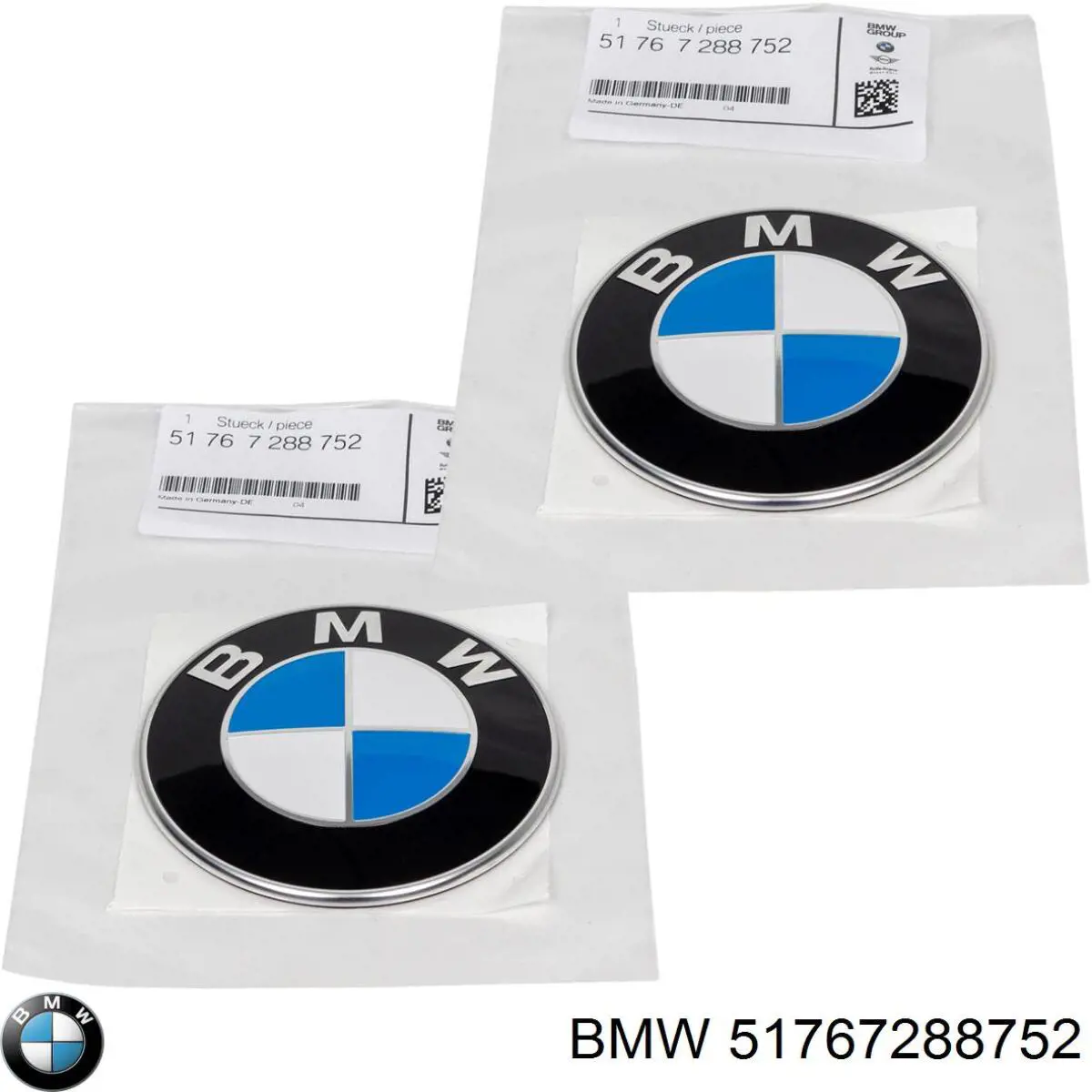 Емблема капота 51147288752 BMW