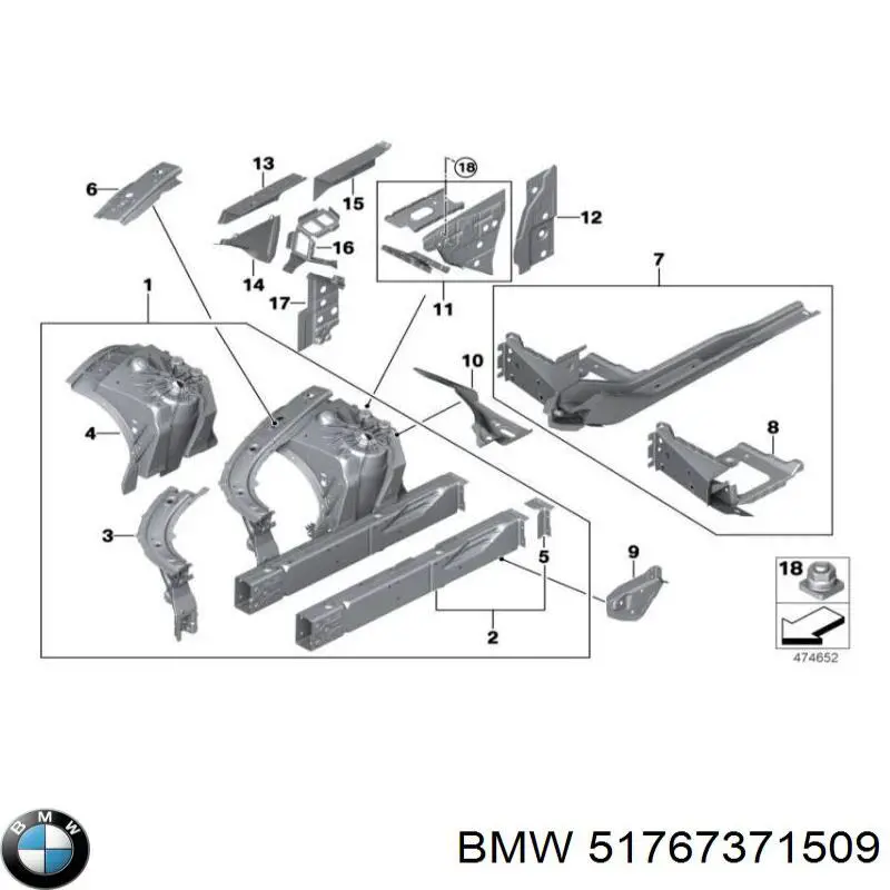  BMW 51767371509 ціна, від 44.92 USD