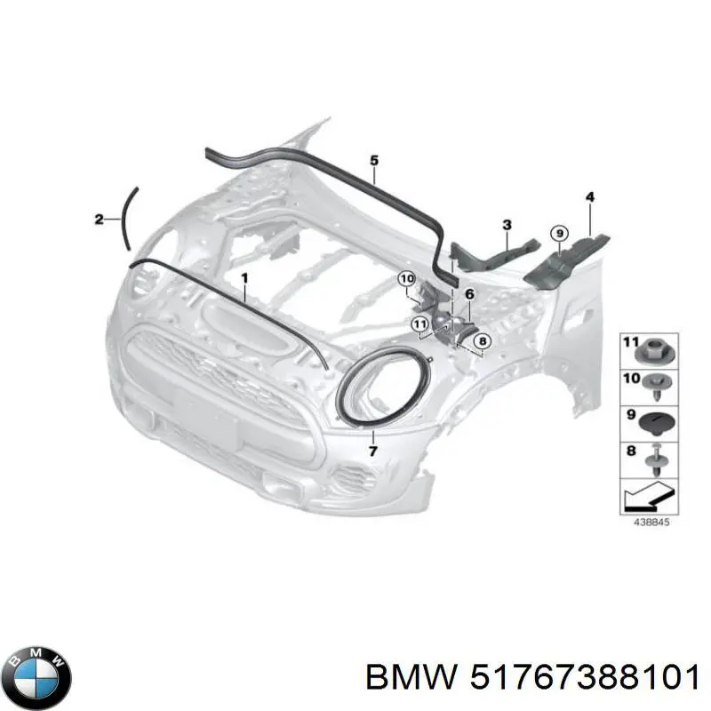  BMW 51767388101 ціна, від 19.00 USD